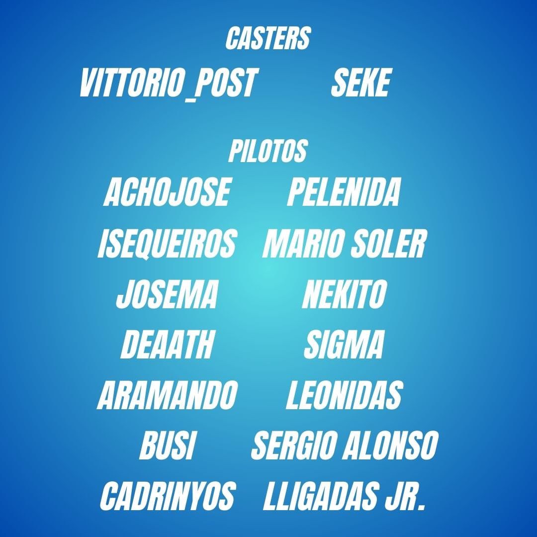 Hoy es día de romper ojetes en le mans 😎😎,xd eventazo entre colegas para estas vacaciones de navidad ,estaré en directo en YouTube para la carrera 😉

youtube.com/@gts92_sergio6…