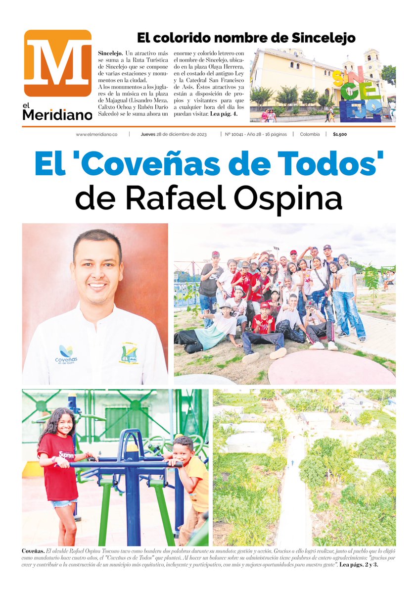 #ContraportadaSucre
#LíderesEnSucre
#LaVerdadSinAfán
#ElMeridianoTeUbica