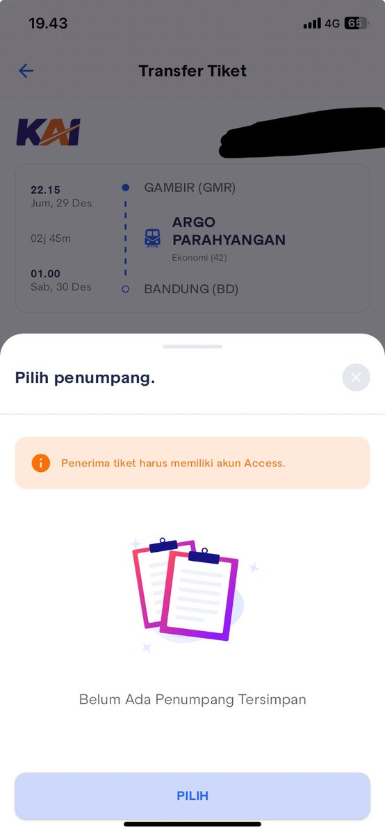 lavenderjams's tweet photo. @KAI121 min caranya transfer tiket tuh gmn sih? Kok nama penumpangnya ga muncul terus padahal udah di save min https://t.co/yU4u0ckqkz