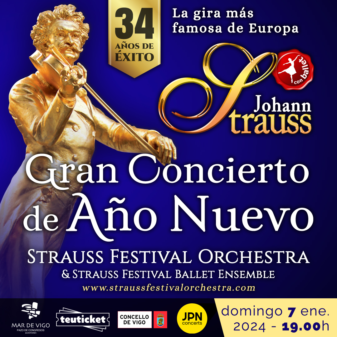 😍 ¡Inicia el año con una dosis de magia musical con el Gran Concierto de Año Nuevo en el Auditorio #MarDeVigo! 🎶✨

📆 7 de enero (19.00 horas) - Auditorio #MarDeVigo.
🤳🏻 Entradas en <a href="/teuticket/">teuticket</a>.