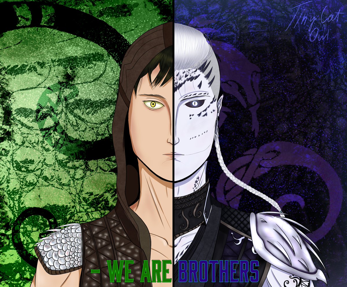 TinyCatowl1's tweet photo. We are brothers.
I did some gift for my friend from vk
OC Shadow (pale zaterrian) belongs to him
#MortalKombat #Mortalkomat1 #MortalKombatoc #syzoth #reptile #mk_reptile #MK1 https://t.co/MreoUNz66u