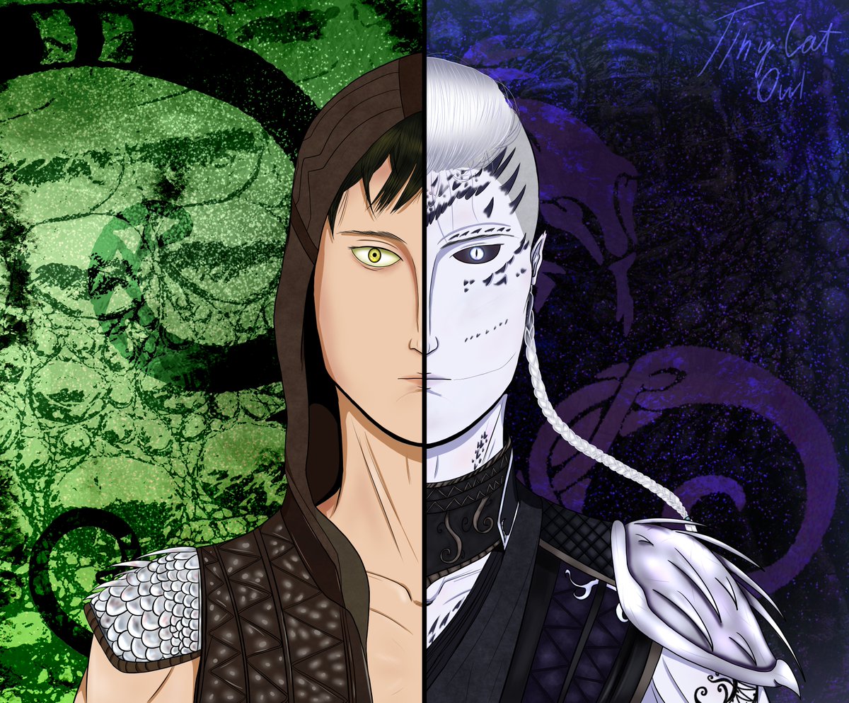 TinyCatowl1's tweet photo. We are brothers.
I did some gift for my friend from vk
OC Shadow (pale zaterrian) belongs to him
#MortalKombat #Mortalkomat1 #MortalKombatoc #syzoth #reptile #mk_reptile #MK1 https://t.co/MreoUNz66u
