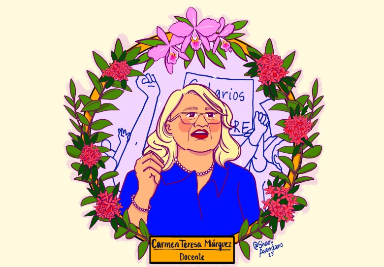 EfectoCocuyo's tweet photo. Carmen Teresa Márquez

En 91 años de existencia la Federación Venezolana de Maestros (@fvmluchaonline) no tuvo nunca una presidenta. En 2023, Carmen Teresa Márquez hizo historia al juramentarse como la dirigente de la organización, un hito que se propuso alcanzar desde 2014. https://t.co/LexGgIiVuO