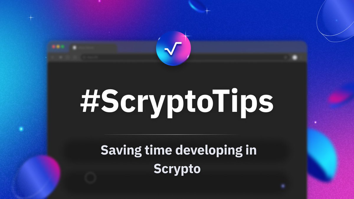 Scrypto_Lang's tweet image. 🌐 #ScryptoTips 101 🌐

Learn the secrets to saving time and enhancing productivity while building with Scrypto 🧑‍💻

Here are some quick tips 👇
