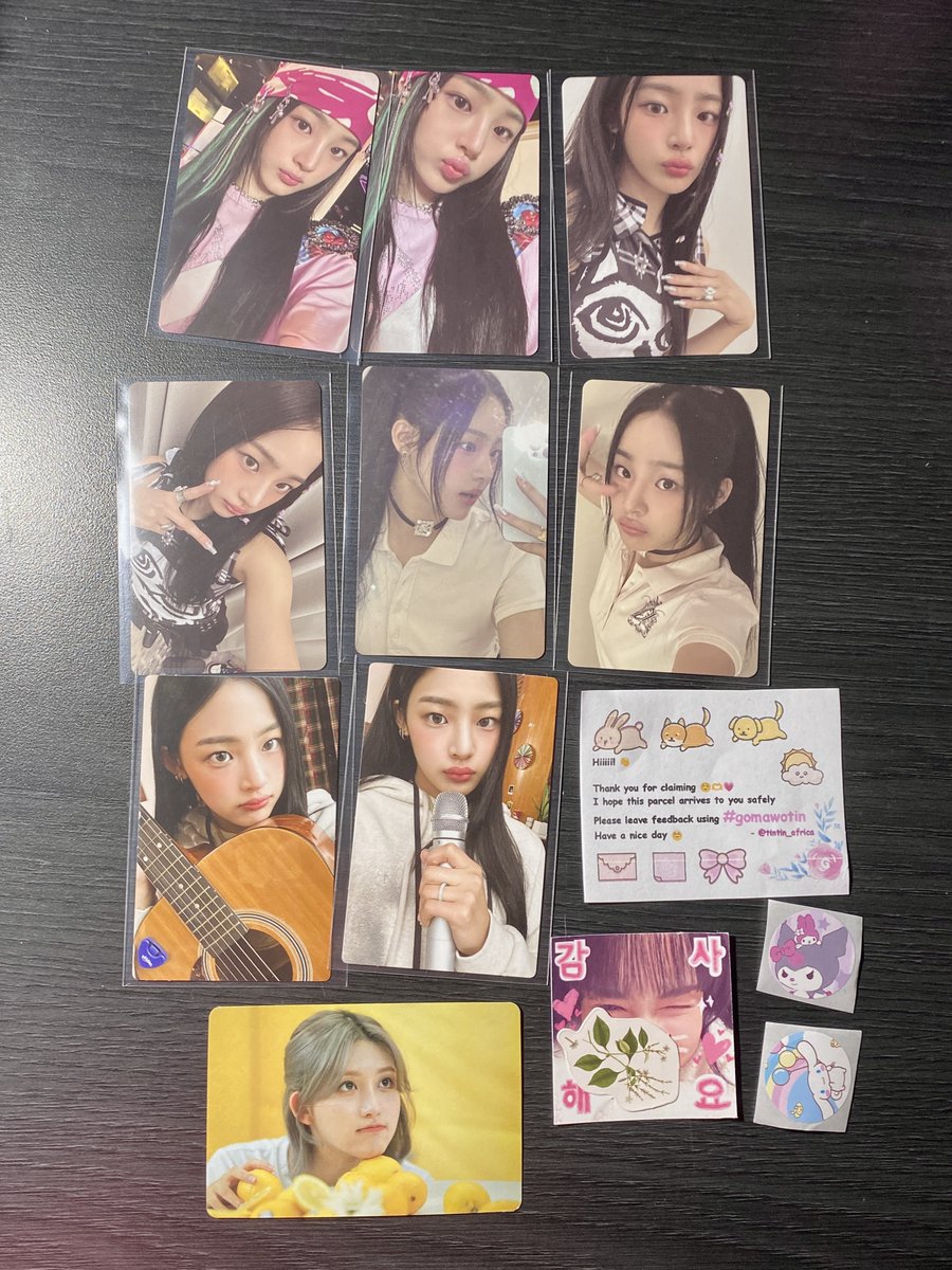 seopunks's tweet photo. #gomawotin

tysm @tintin_africa for the minji pcs they all came in perfect condi 🥹🫶 https://t.co/OH5uiJsiOv