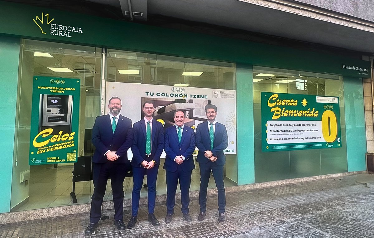 Terminamos el 2023 abriendo una nueva oficina en Puerto de Sagunto 👏👏
▶️eurocajarural.es/institucional/…
#LaBancaQueTúQuieres💚