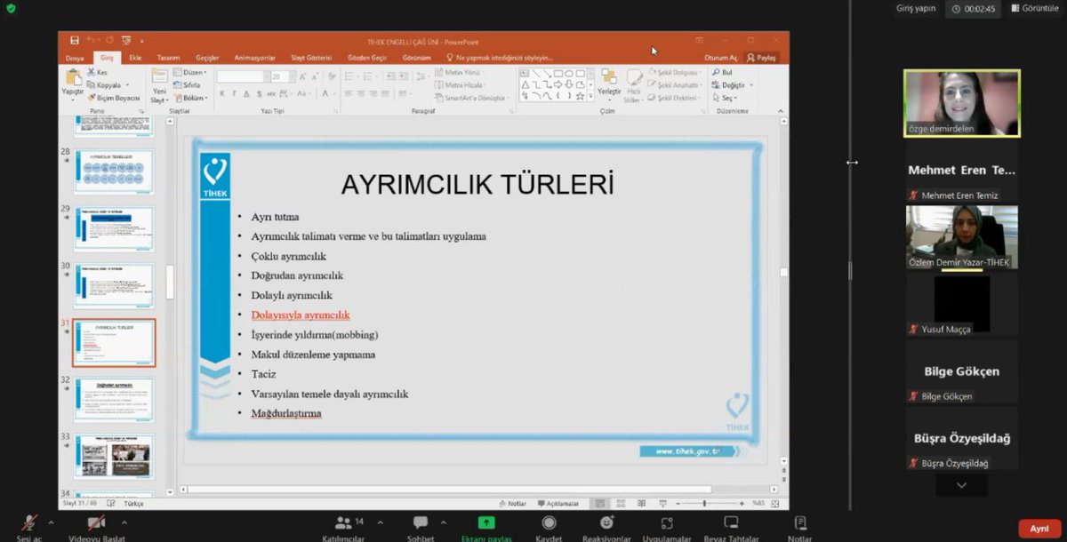 Çağ Üniversitesi Öğrencilerine “Engellilere Yönelik Ayrımcılıkla Mücadelede TİHEK’in Rolü' Konulu Eğitim Verildi. 🔗 tihek.gov.tr/cag-universite… @muharremkilic1 #İnsanHakları #TİHEK #HumanRights #HREIT #NHRI