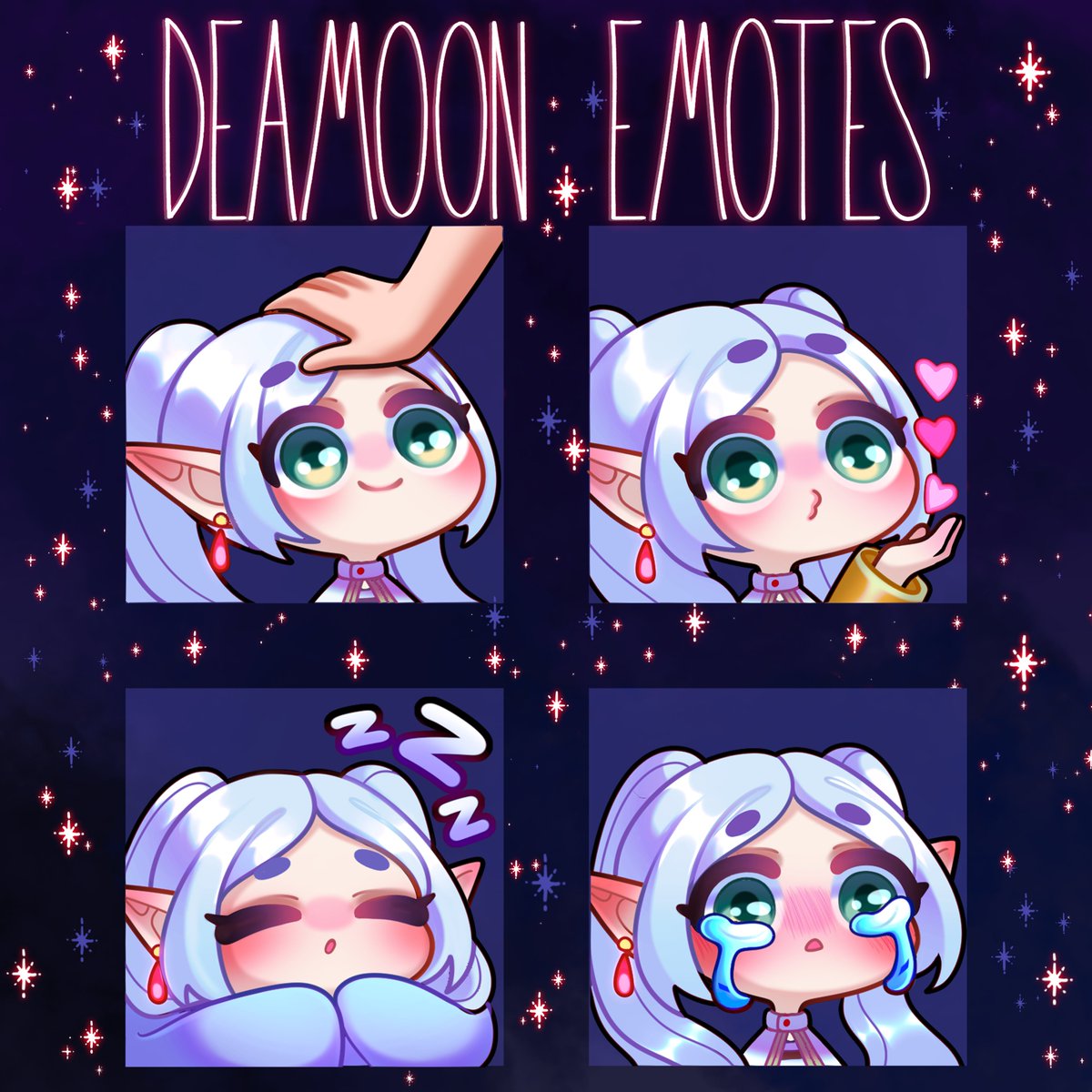 ✨I'm selling some premade Frieren Emotes 5$ for the pack! I appreciate any support <3

#frieren #FrierenBeyondJourneysEnd #anime #emotes #premadeemote
Link to store: ko-fi.com/s/27db7e30b9