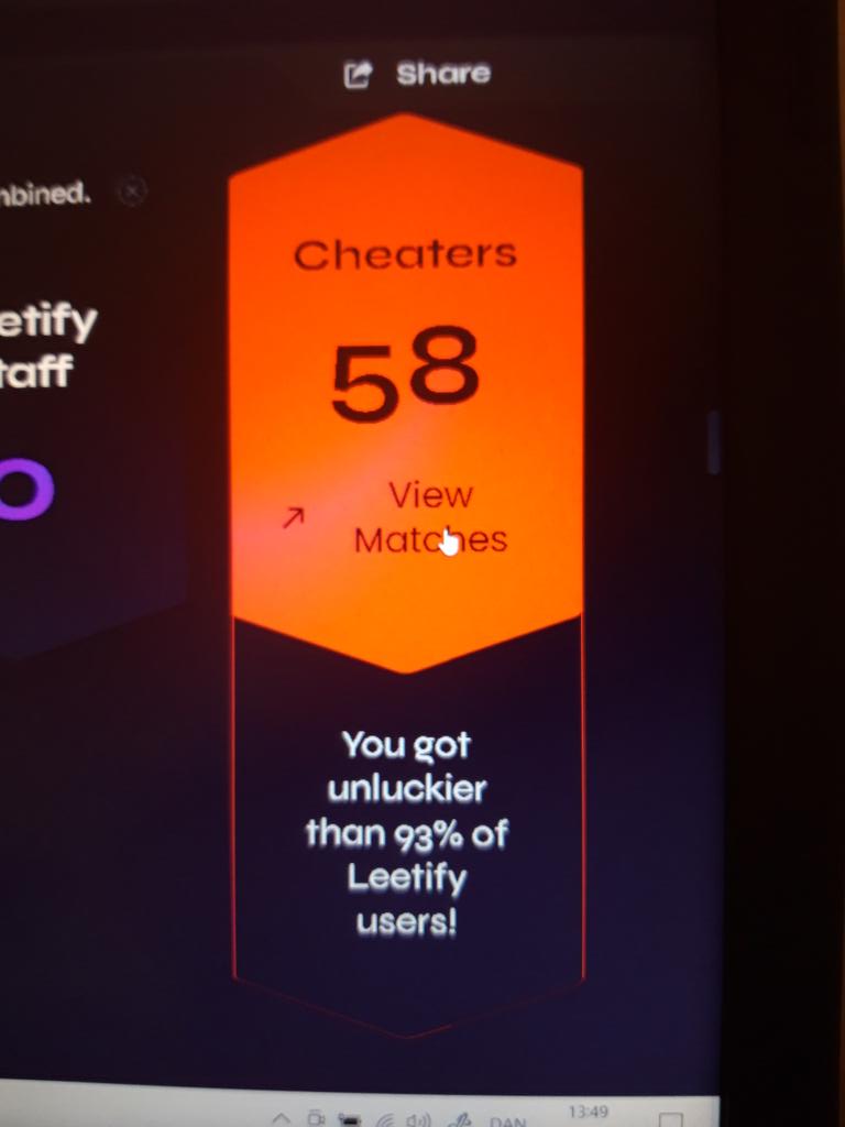 Holy s.... so menny cheater's in my games this i so sad 🤯