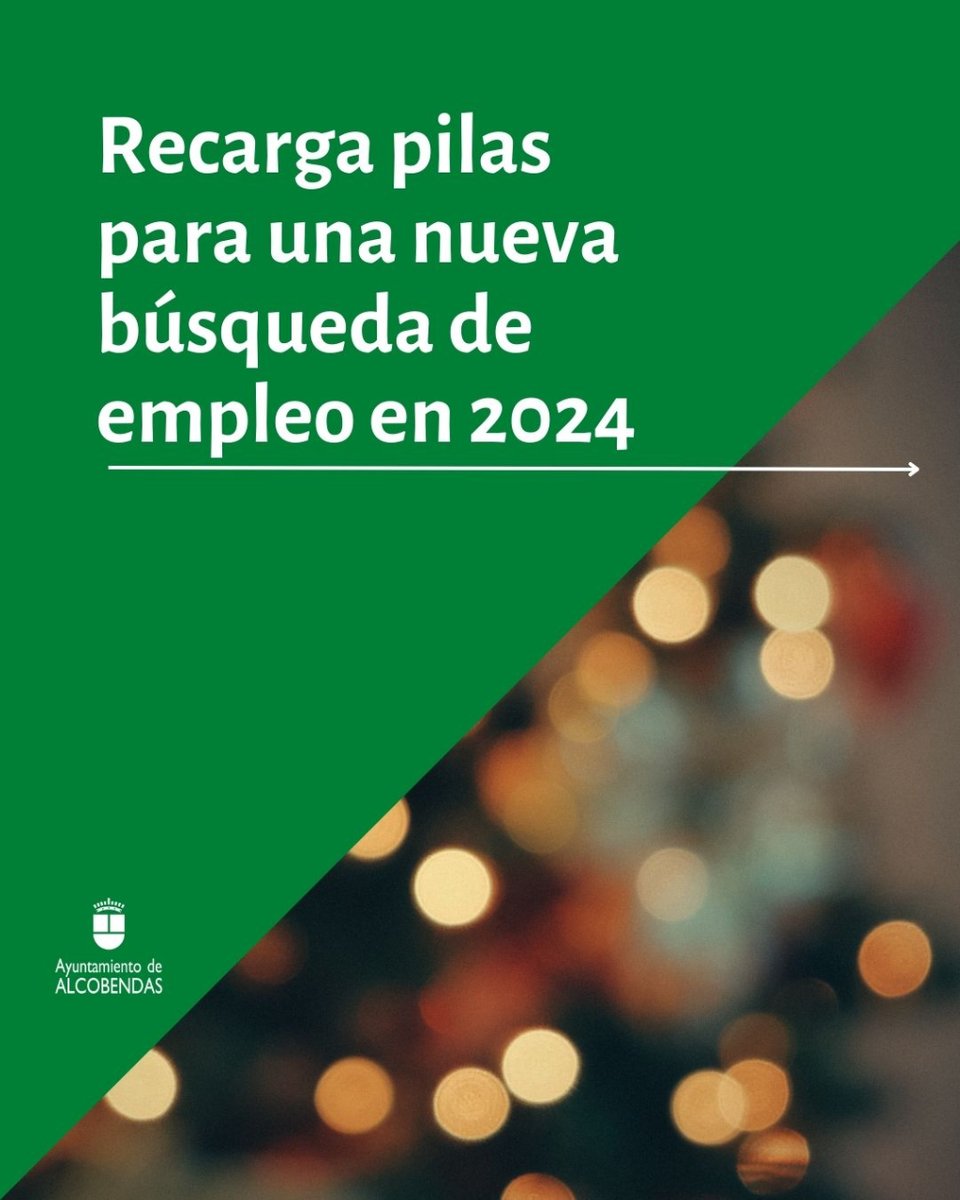 Alcobendas_emp's tweet photo. Si esta Navidad has decidido darte un respiro en la búsqueda de empleo te dejamos tres pequeñas acciones que puedes hacer durante estas fechas para recargar las pilas y comenzar 2024 con una búsqueda de empleo lo más eficiente posible. ¡Desliza y descúbrelas! 

#alcobendasempleo https://t.co/FRSiCDOUp0