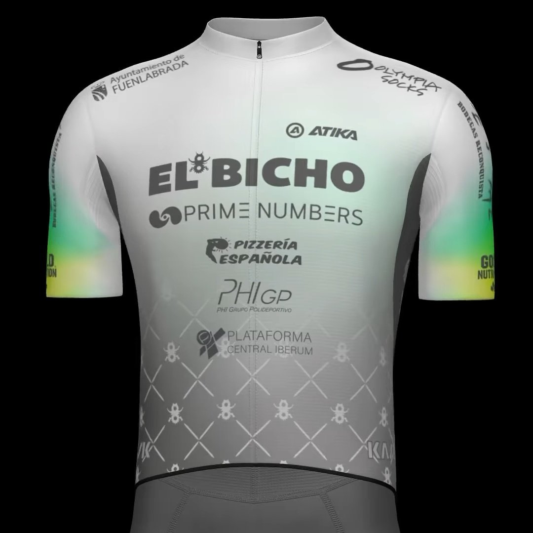 🪲 El Bicho-Prime Numbers: 9/10

Uno de los maillots más bonitos del año, ya que reúne la identidad propia, la elegancia y originalidad en un solo trabajo.

Además, está diseñado por Vicente Hernaiz, ciclista vallisoletano que ha sido incluso profesional. Puntazo para ellos.