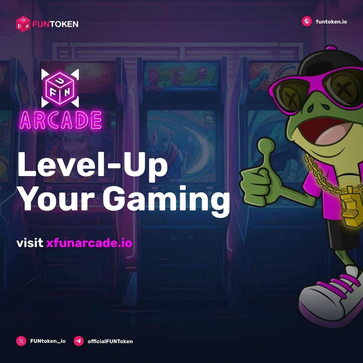 FUNtoken_io's tweet photo. ๐ฎ Play your favorite games on https://t.co/3NVEYdZkL0 with $FUN. Game on: https://t.co/Cz9xDHl09L #XFUNArcade #FUNToken https://t.co/orAbUX23cH