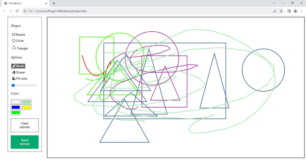 Ankit70400401's tweet photo. Started working on project suggested by @kirat_tw and learnt a lot of Things related to canvas and CSS  
i am trying to make screen shareable paint https://t.co/kk6M7c0cKy