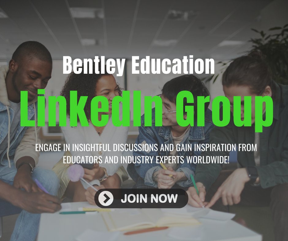 📚 Calling All Educators!

Join our #BentleyEducationLinkedInGroup to connect and engage in insightful discussions and gain inspiration from educators and experts worldwide.

👉 Click here to join: bit.ly/46Qpp4N

Don't miss out on this exciting opportunity!