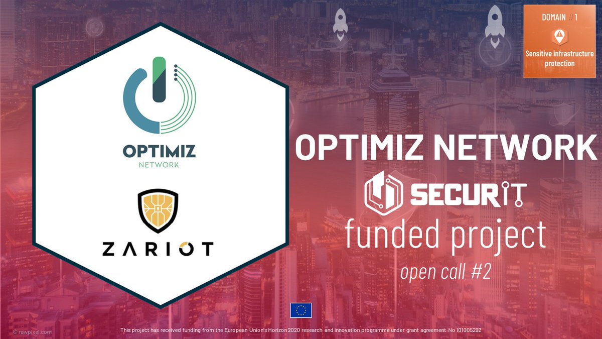 🔎SecurIT Open Call 2 funded projects Zoom#13 #OPTIMIZNETWORK The project #OPTIMIZNETWORK will deploy a supervision platform using IoT technologies to secure, monitor and optimise the operation and maintenance of telecom infrastructures. Learn more ➡ securit-project.eu/funded-project…