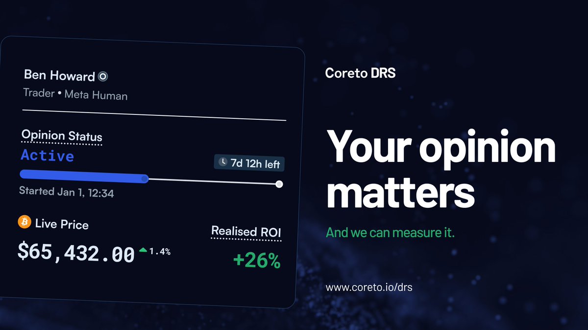 Coretoio's tweet photo. ๐๐ฌ As the crypto market paints itself green, the talk of price actions is back in full swing!
๐ But, opinions only matter when they're measurable.
#CoretoPlatform ๐ฃ๏ธ where opinions become valuable insights.
Let's make your voice heard in the world of crypto! #CryptoTalk https://t.co/R2NhhP9ENE