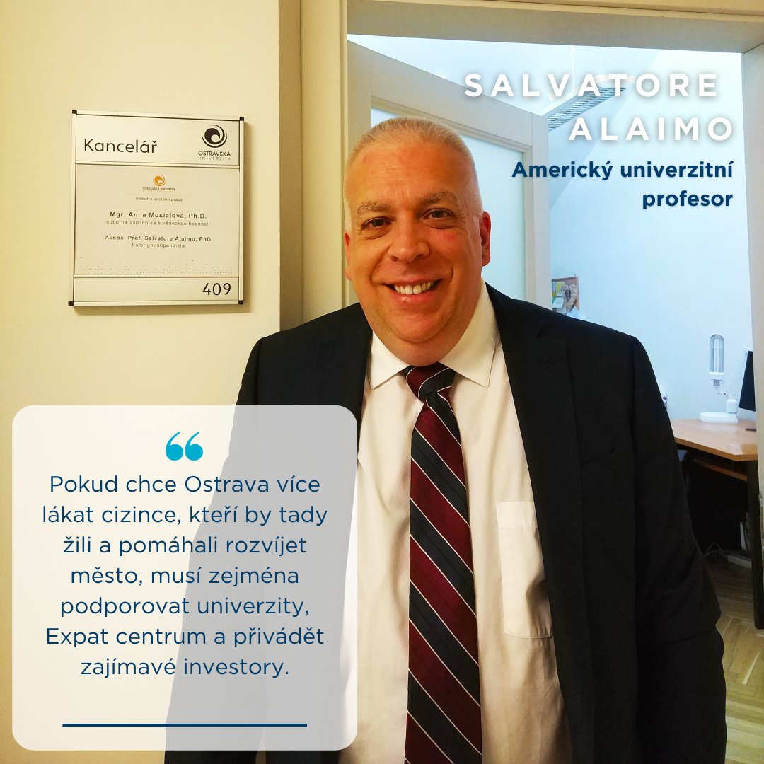 fajnOVA_cz's tweet photo. 🎓Salvatore Alaimo je americký univerzitní profesor, který v Česku působil v rámci Fulbrightova stipendia.
👨🏫Hostoval také na @Ostravska_Uni , kde učil studenty v rámci postgraduálního studia.
Jaký je jeho pohled jako cizince na Ostravu? K přečtení ZDE 👉 https://t.co/brl77YvOQn https://t.co/mWjWAbwCvZ