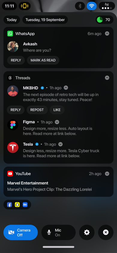 YashRotli's tweet photo. Dreaming of the perfect mobile OS: a blend of vanilla @Android freedom, @Nothing 's widgets, @Windows Phone OS layout, @iOS aesthetics, and Android's notification prowess. If I ever get the chance to create one, this would be it.
#operatingsystems #os #uidesign #uiux https://t.co/nD3a1CyYrn