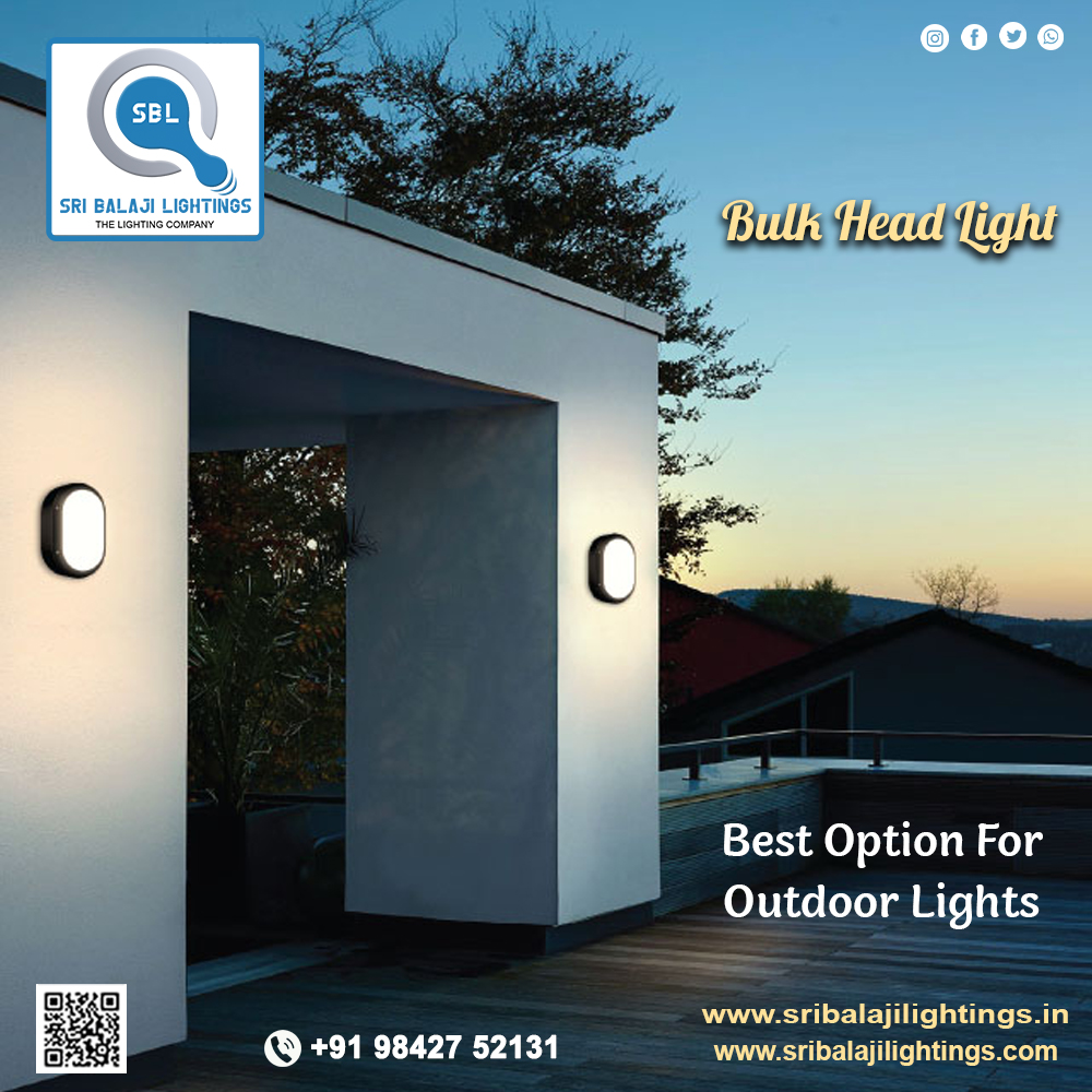 Sri balaji lightings BULK HEAD LIGHT 'Best Option For Outdoor Lights' ☎For enquiry call us 9842752131 sribalajilightings.com #sribalajilight #smartlighting #smartlighting #wallmounted #fancylights #sribalajilithings #wallmounted #walldecor #DeskLamp #ledlights #slimlights