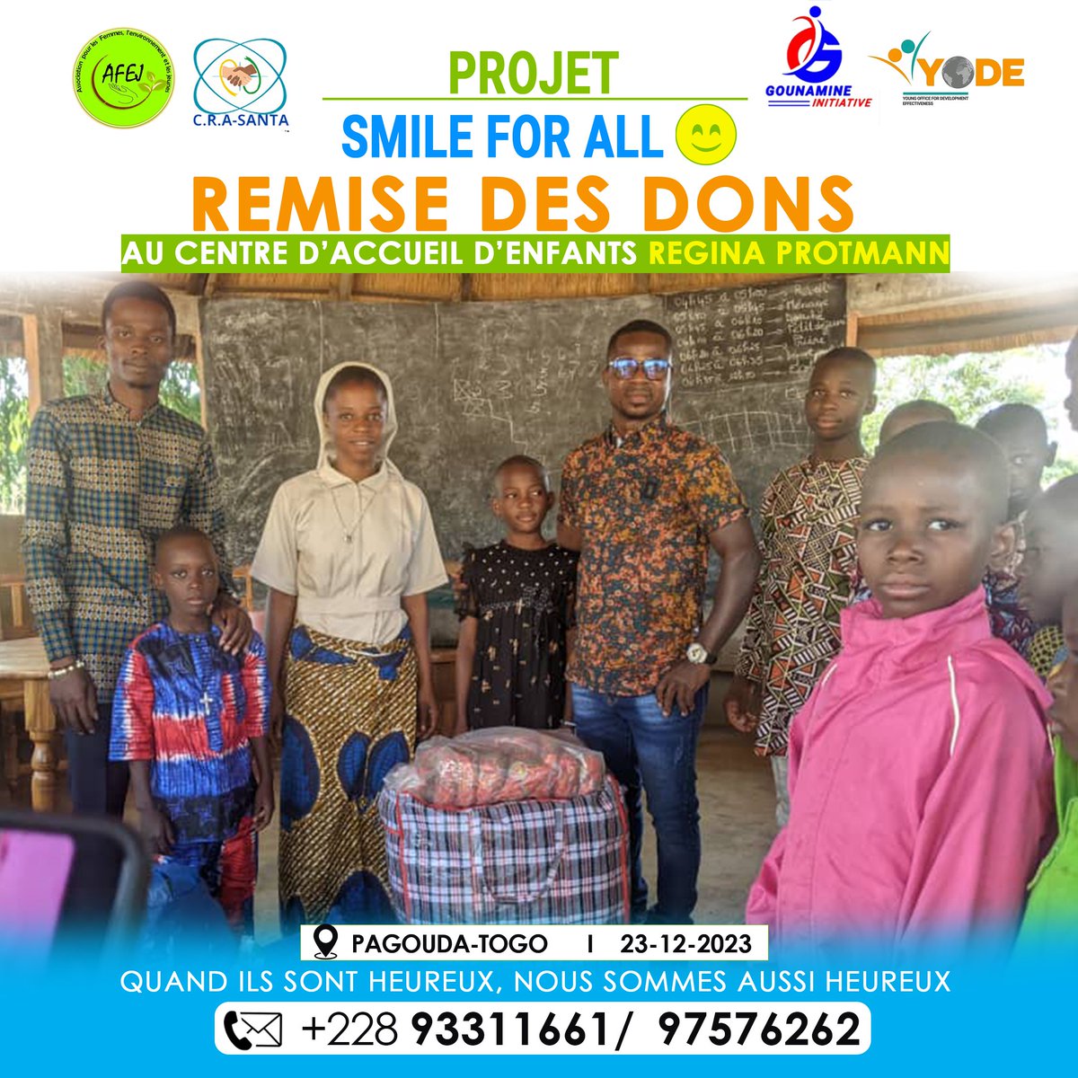MGnamsim's tweet photo. Nous n'avons ni argent, ni or. Mais ce que nous avons, nous le partageons.
Même quand nous n'aurons pas du temps, nous en aurons assez pour faire ce que nous aimons le mieux.

Le 23 Décembre, comme le petit colibri, nous avons fais notre part au CARP à Pagouda pour ces orphelins https://t.co/f1gHDTgQLH