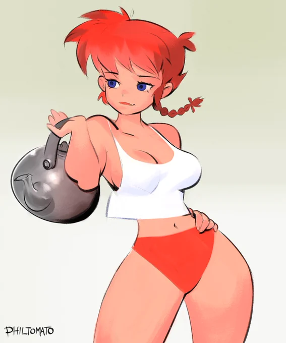 A little Ranma doodle during last night's stream.