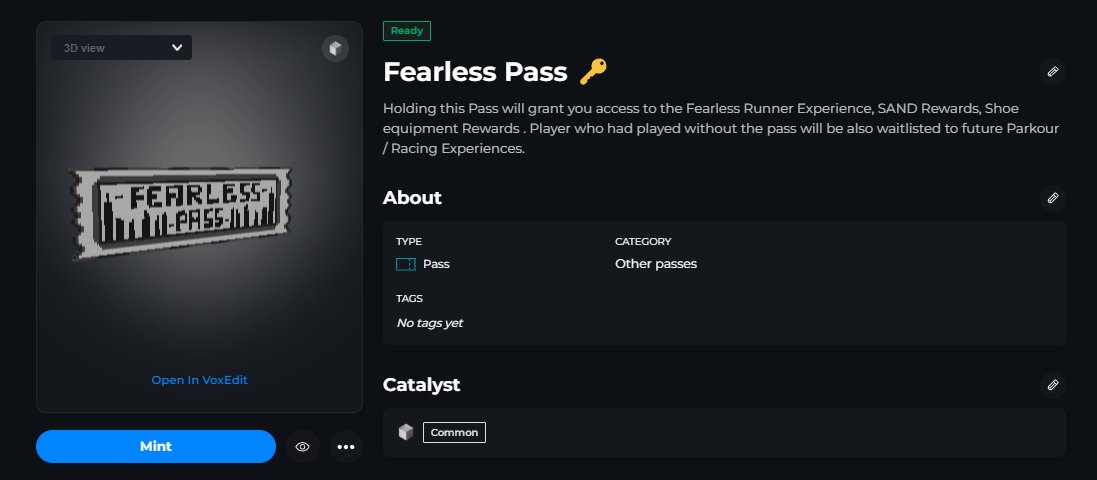 Hello #Sandfam 👋.

5 Fearless Pass's Giveaway , who spread by doing this👇 
Like 
Follow
RT

<a href="/TheSandboxGame/">The Sandbox</a> <a href="/TheSandboxNFTs/">The Sandbox Marketplace</a> <a href="/borgetsebastien/">Sebastien 🏞</a>  #sandbox