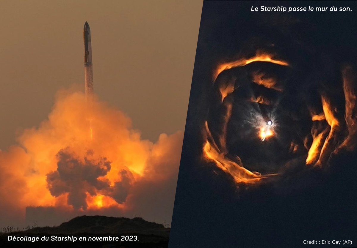 [ACTU ASTRO]
En novembre 2023, le Starship, la plus grosse fusée au monde a effectué son 2e test de décollage. Mesurant 120 mètres de haut pour 9 mètres de diamètre, elle est composée de 33 moteurs et de deux étages. 📷
Retrouvez l'article complet ici : planetarium-bretagne.bzh/2023/12/05/sec…