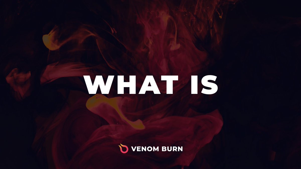 🔥 Burn to Improve!
With #VenomBurn you can influence the #token's value by reducing the number of tokens in circulation and support your favorite project by mitigating inflationary pressures 📈

👉 testnet.venomburn.com/projects

#VenomEcosystem  #tokenomics