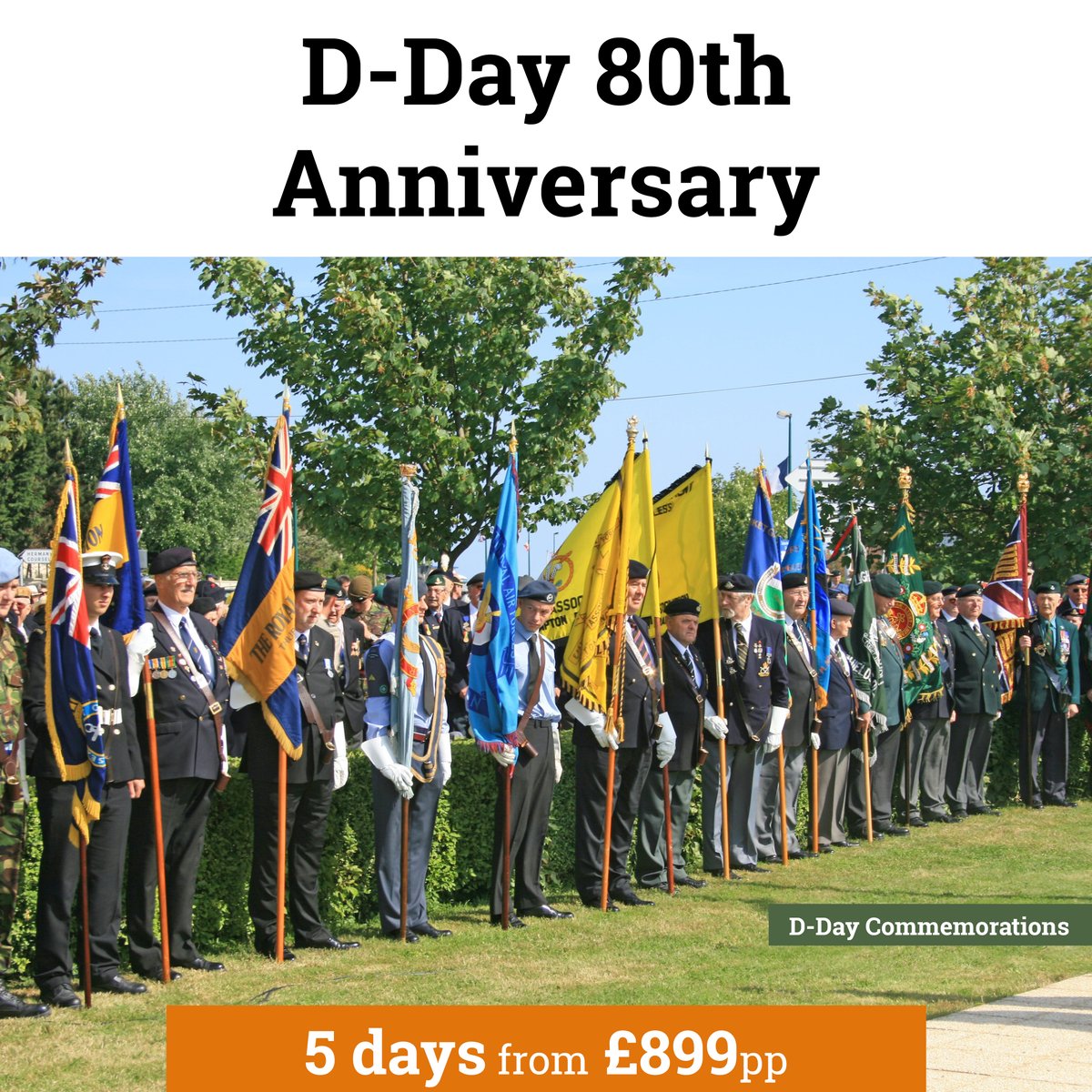 6th June 2024 marks the 80th anniversary of the D-Day landings, a pivotal moment in World War 2. Join us in honouring this significant milestone with a special tour attending the D-Day commemorations in Normandy – low deposits from £50pp >> ow.ly/2mk150Qm4yW