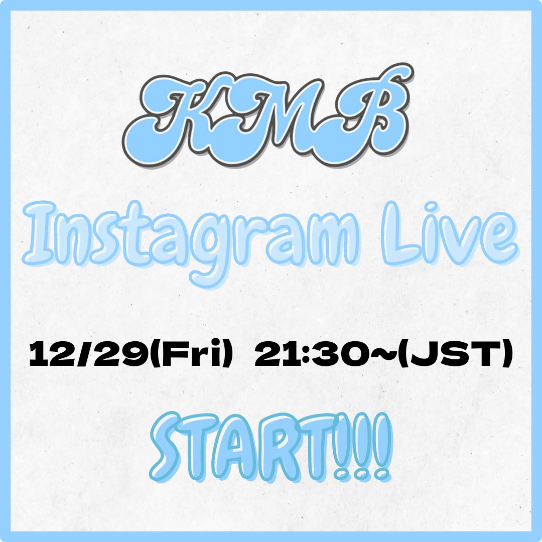 kotamiurablack's tweet photo. ＼Instagram LIVE／

12月29日(金) 9:30PM JSTより年内最後のインスタライブを配信いたします🐰✨

📅 2023.12.29 (Fri) 9:30PM JST 〜
ライブ配信はリンクからアクセスしてくださいね👉
https://t.co/4gTbWtsuIz

ぜひお見逃しなく！🐰💫

#kmb🐰 #kotamiurablack #三浦孝太 #miurakota #โคตะมิอุระ https://t.co/4vOV8bzA5O