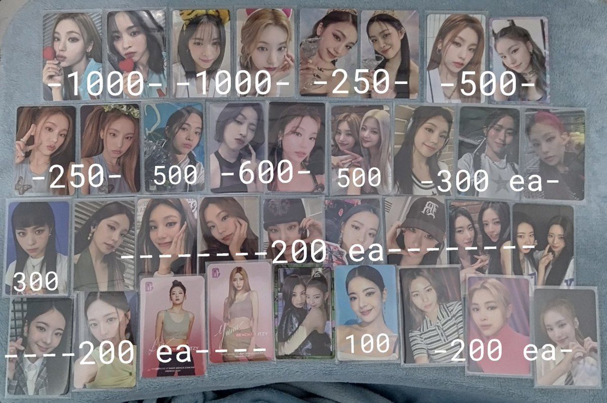 wts | lfb #solxsells  

DECLUTTER SALE ITZY PHOTOCARDS

7 days dop with 50% nrdp
can nego dop for >500
will give discount if getting 5 or more

🏷itzy yeji lia ryujin chaeryeong yuna cil checkmate cheshire kill my doubt no bad days nbd bench holo soundwave sw lucky draw ld