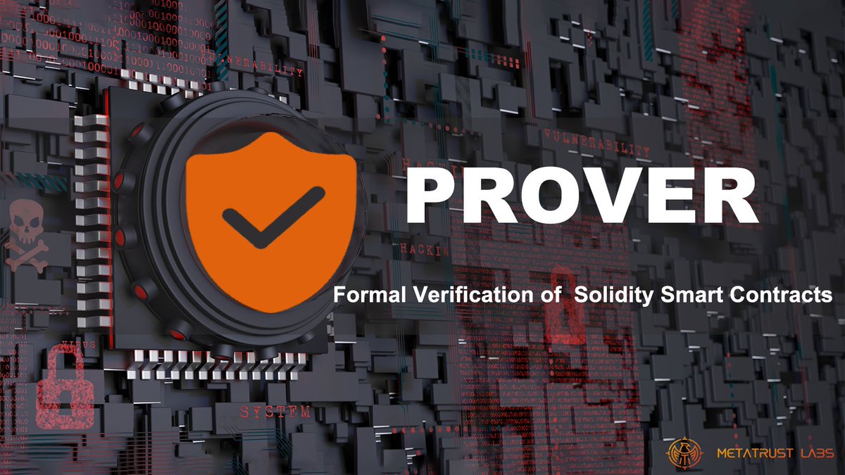 MetaTrustLabs's tweet image. MetaTrust Prover: Where Web3 meets unmatched security! 🌐🔒 
Dive into next-level Solidity verification – source-code focused, automated brilliance. 
Your key to fortified and reliable smart contracts. 🚀 
#MetaTrust #Prover #Blockchain #Web3Security #SmartContracts #Solidity