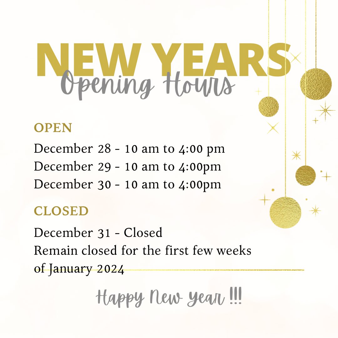 🧀 Ready to kick off the New Year with cheesy delights? After a short festive break, The Cheese Pantry is back open from tomorrow, Thursday, 28th to Saturday, 30th, from 10 am-4 pm daily! 🎉 Stock up on your favourite cheeses and goodies for a delightful New Year's celebration!