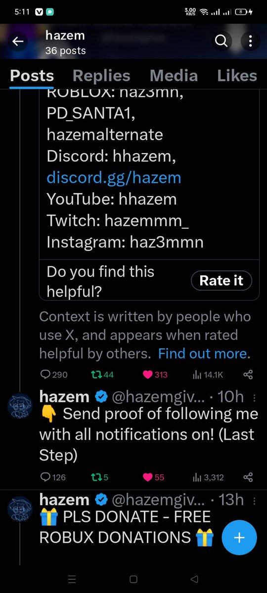 Snowqt629's tweet photo. @hazemgives Nickname: Wellow_playz
Account Name: fiona_nicol

:> I hope I had a chance just for once... https://t.co/Twn4ET7M2b