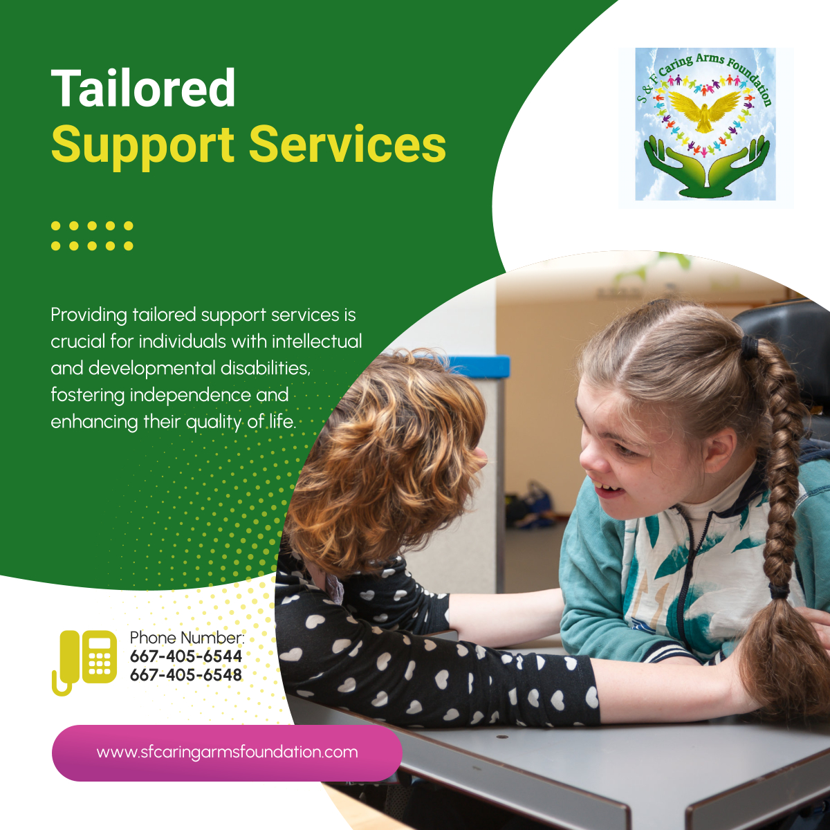 SFCaringArms's tweet image. Discover the transformative impact of support programs for those with intellectual and developmental disabilities. We aim to help them improve their lives through our initiatives and your support.

#PikesvilleMD #CharityOrganization #SupportPrograms