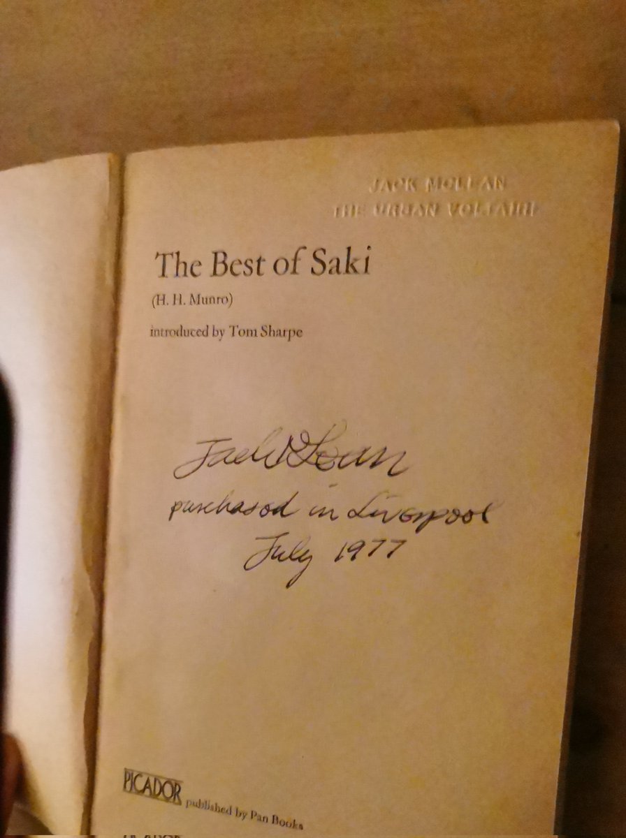 Always enjoyed chatting with Jack across the bar when I worked in Mulberry St. He was so knowledgeable and loved to talk about literature. He kindly gifted me quite a few books - this one in particular that I have re-read countless times. I always think of him when I do. Sad news