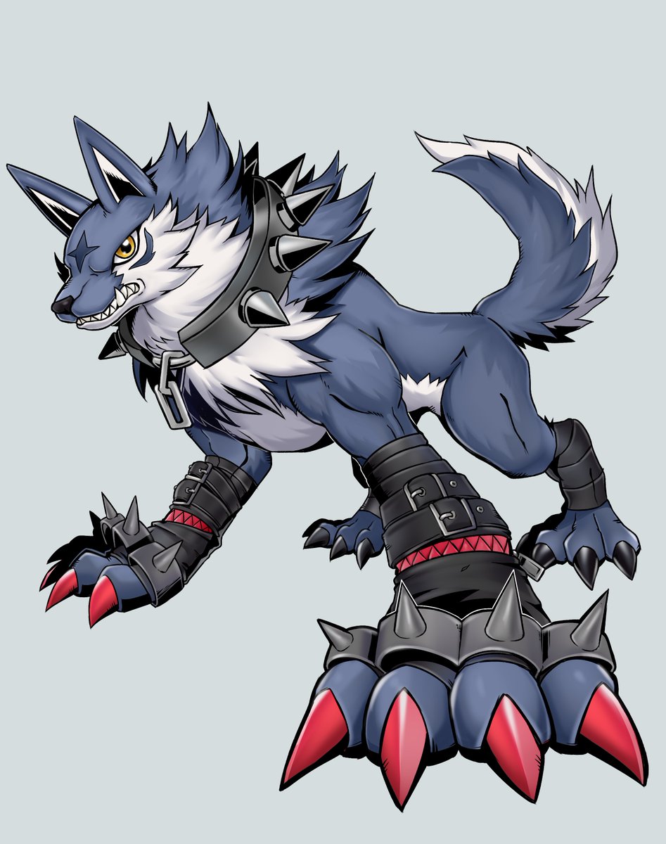 sewally3's tweet photo. I created an entirely new evo line for my OC, Jinromon, and I tried to implement the newer styles from Bandai (loogamon/pulsemon style) along with my own personal style. Jinromon's line is based on a protective dog, progressing from puppy to guard dog to inugami to guardian deity https://t.co/xIyMMBLoT5