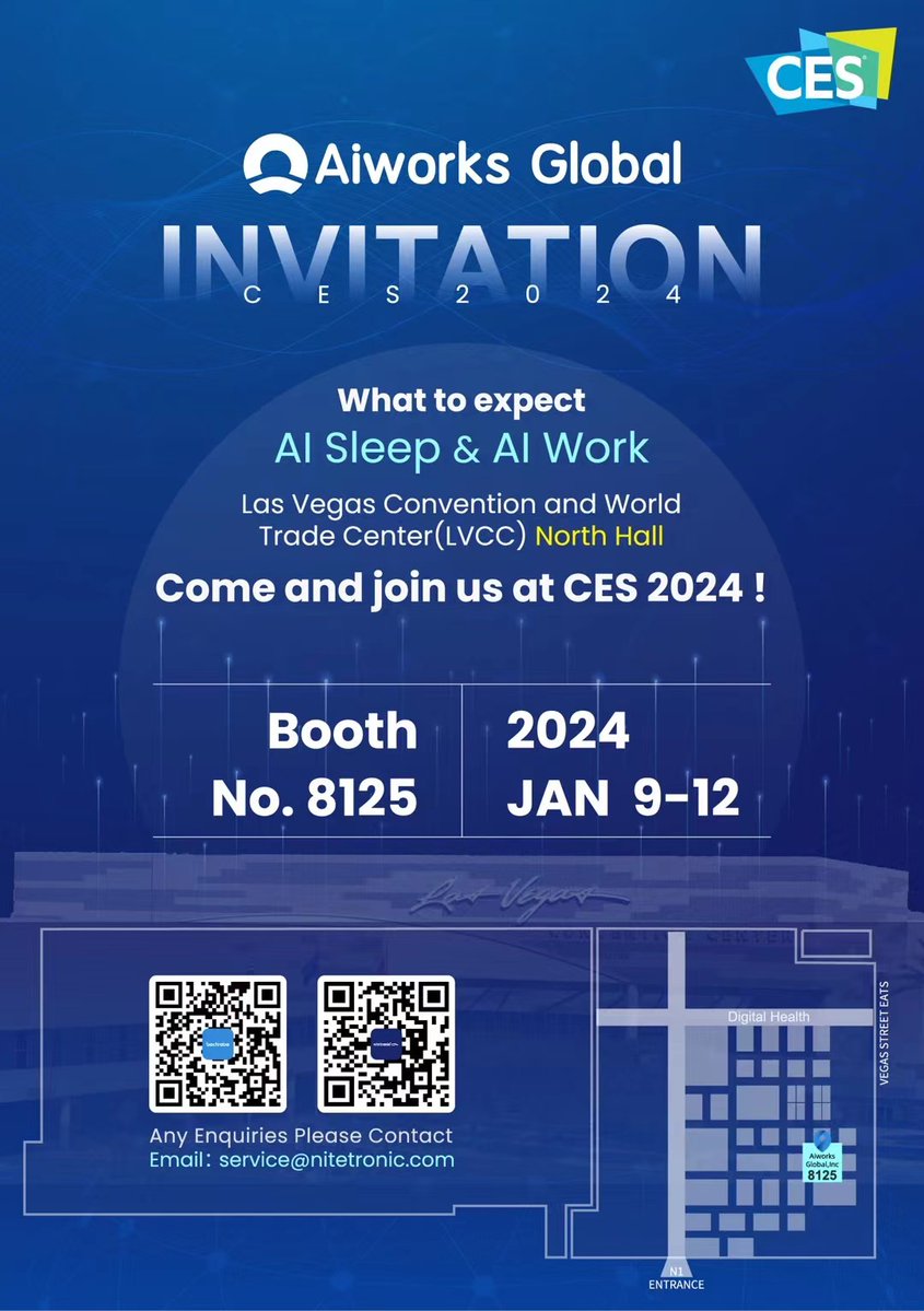 Backrobosmart's tweet photo. Thrilled to meet you at @CES 2024! 🌟
Explore cutting-edge AI for enhanced sleep and productivity with us. See firsthand how we alongside @Nitetronic, are making your days and nights better!

#Backrobo #airsmartchair #aichair #CES2024 #ProductivityBoost #AIInnovation #SmartLiving https://t.co/TpU0CaeZW6