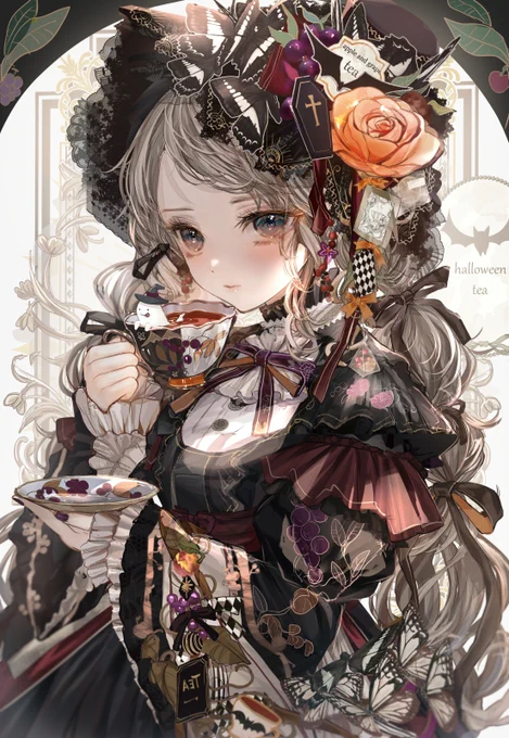 #2023年自分が選ぶ今年の4枚今年の紅茶の妖精ファッションイラストですfairy fashion art 