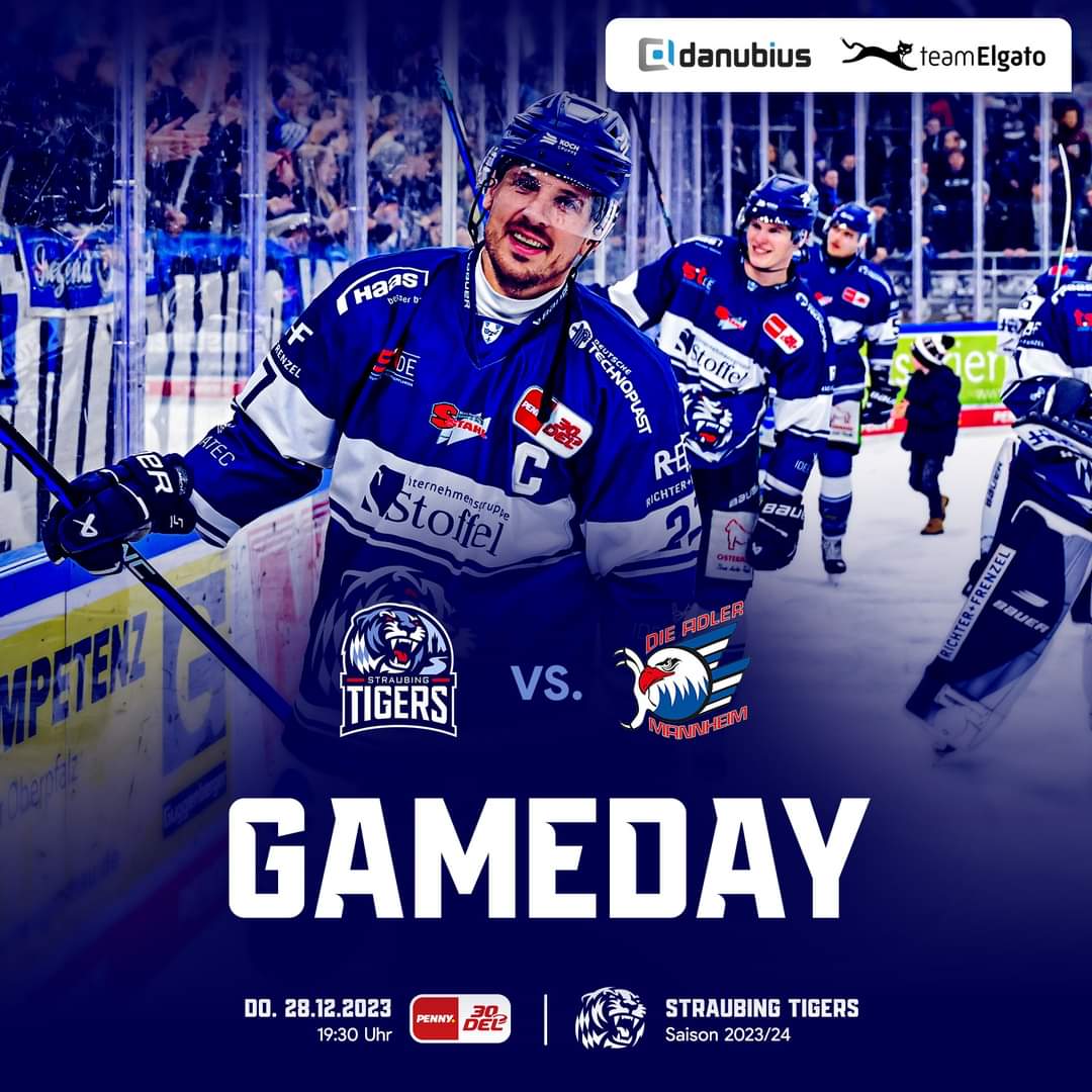 srtigersfans's tweet photo. 🔵 G A M E D A Y ⚪️
🐯 🆚️ 🦅
Die Straubing Tigers begrüßen heute Abend am ausverkauften #Pulverturm die Adler Mannheim 🔥 🏒
@straubingtigers | #tigershockey #straubing #pennydel #STRvsMAN #STRMAN https://t.co/nSo2slTlYK