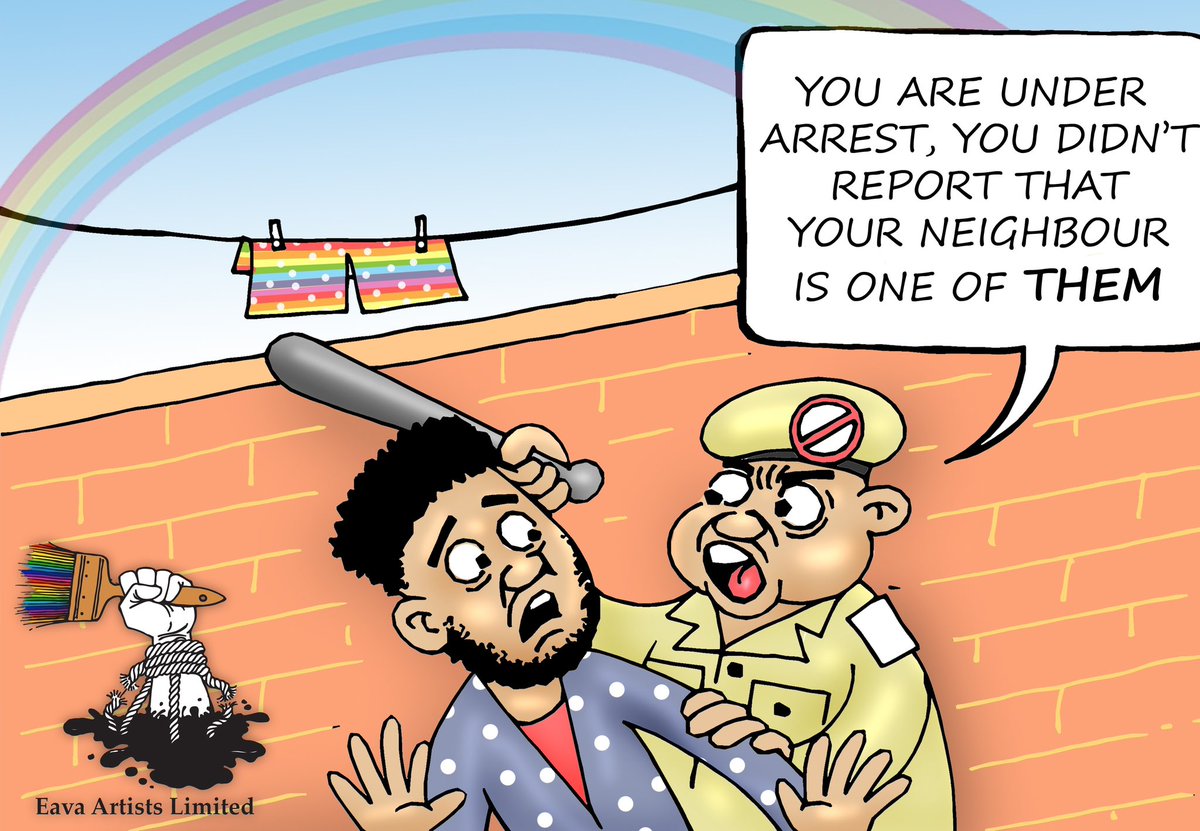 Not reporting your friend, child, patient, employee, or neighbor to the authorities can lead you to face conviction to up to 20 years, according to Uganda's Anti-Homosexuality Act 2023. 
#KnowYourLaws 
#HumanRightsAreUniversal
#RepealAHA23 
#StandUp4HumanRights