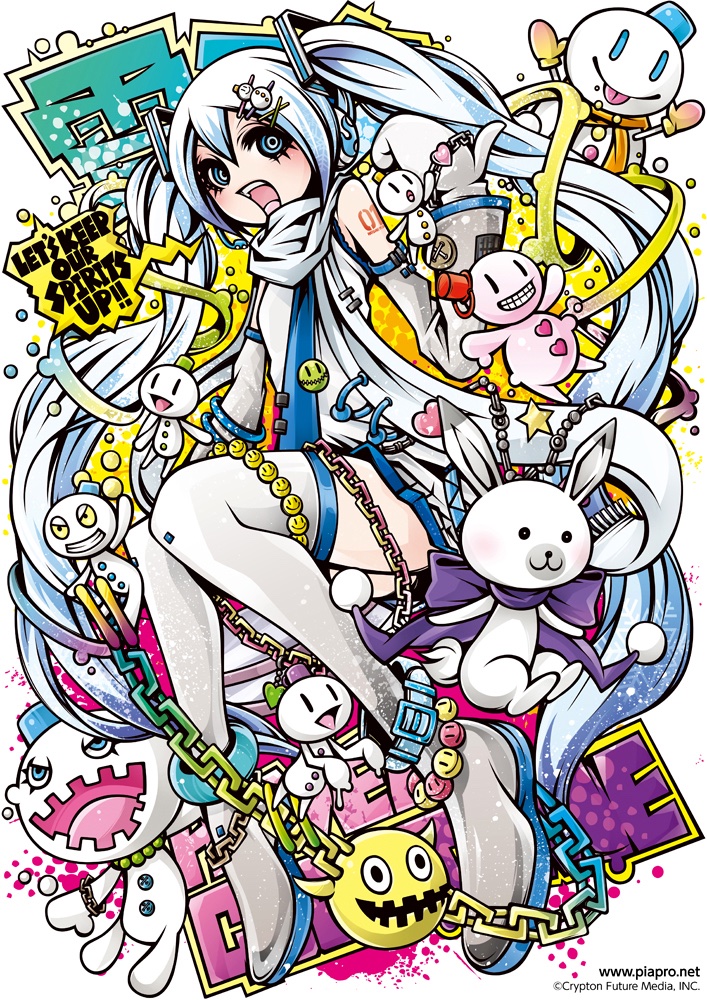 初音ミク ,ラビット・ユキネ ,雪ミク 「SNOW MIKU SNOW SPORTS LINE」|Project.C.K.のイラスト