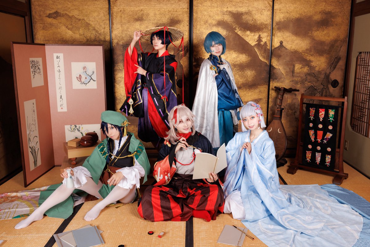 コスプレ/原神/五歌仙】 詠み人 翠光(ウェンティ)さくやちゃん
