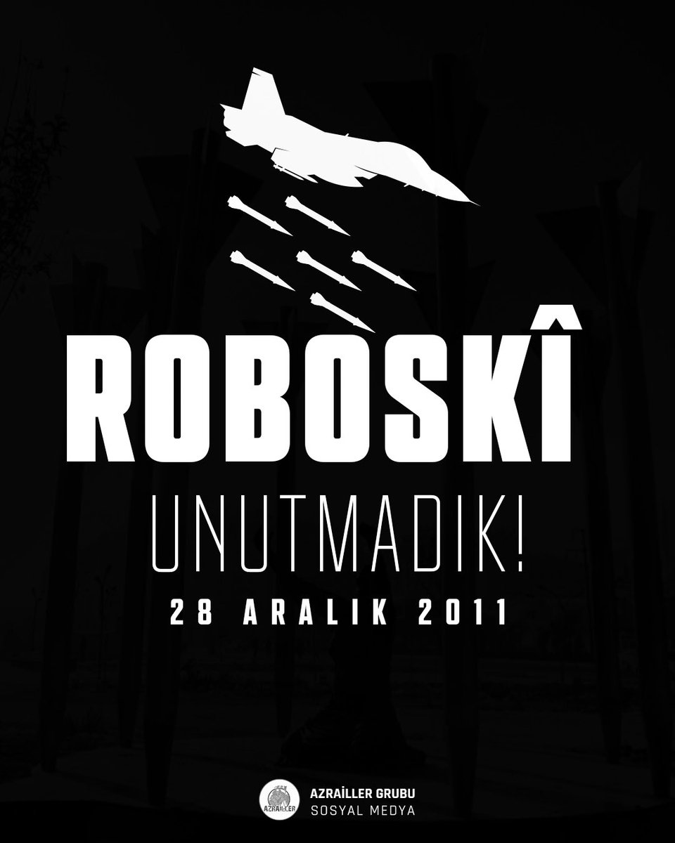 azraillergrubu's tweet image. Unutursak kanımız kurusun!
#RoboskiKatliamı