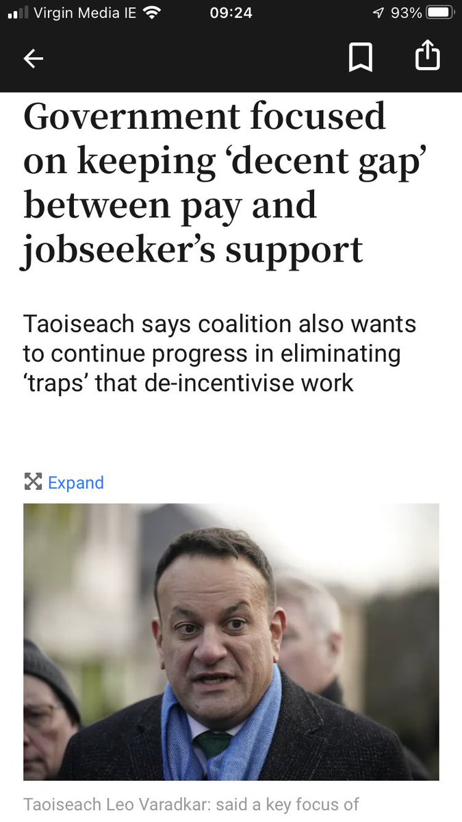 Can someone please remind @LeoVaradkar that Ireland has full employment alongside the highest level of market income inequality in the EU We have more working-at-risk-of-poverty than ever and his policies rely social transfers/social welfare to maintain the status quo.