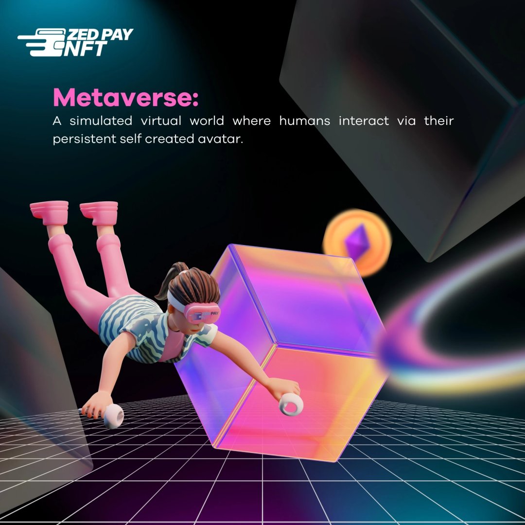 zedpaynft's tweet photo. Metaverse:
A simulated virtual world where humans interact via their persistent self created avatar.
#zedxion #zedpay #nft #nftturkey #nftart #marketplace #nftsold #nftzedpay #nftsystem #wallet #nftcollections #metaverse https://t.co/v8n6PYUi30