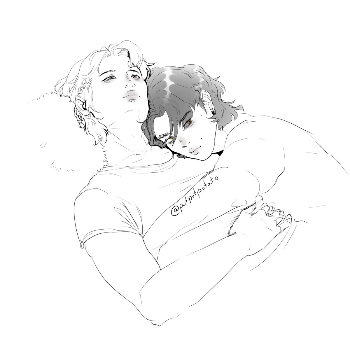putputpotato_x's tweet photo. A wolfboy sketch I did fifty years ago <3 #Markhyuck https://t.co/6Y7D9EhW2j
