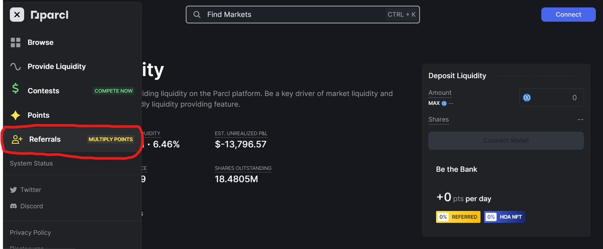 koolk123456's tweet photo. If you're on the lookout for an underfarmed yet promising project, consider exploring @Parcl. 

With a substantial $11.6 million in funding, this platform has introduced a unique points system, providing users with exciting opportunities for trading and liquidity provision.

and here is what you need to know about them.

Funding and Team:
@Parcl has secured $11.6 million in funding.
Boasting a strong team, the project has the backing of renowned entities such as @coinbase and @SolanaVentures.

Points System Program:
Users can participate in the ongoing points system program for additional benefits.
To get started, visit https://t.co/9Of8QMnTjT and connect your wallet.

Boost your points by using the referral code solhubby in the referrals tab.

Earning Points:
• Engage in trading: Earn 1 point for every $1 traded.
• Provide liquidity: Stake USDC to earn 3 points daily.
• Exclusive boosts: Holding the first @hoa_nft provides a 20% boost; additional holdings offer an extra 5% boost.
• Referral Bonus: Utilize the code solhubby for a 5% boost by entering it on the "referrals" page.

Locking Period and TVL:
Liquidity Providers (LPs) should note that funds will be locked for 30 days.

Airdrop Potential:
Considering the project's early stage and the TVL, there may be a potential airdrop in the future.👀

Conclusion:
@Parcl presents an intriguing opportunity for those seeking underfarmed projects. With a generous points system, referral bonuses, and the potential for future airdrops, it's worth exploring this platform. 

Remember to use the referral codes solhubby for an extra 5% points

Dive into the world of @Parcl and unlock the full potential of this exciting project.🚀

Dyor/NFA