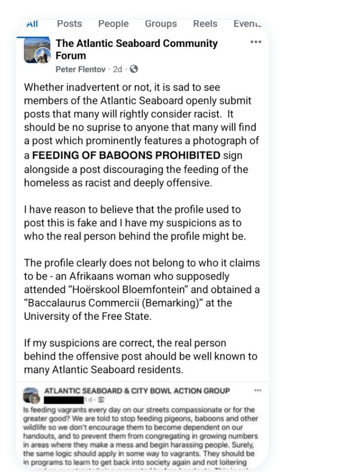 JennMForster's tweet photo. Good to see some pushback from Capetonians. Someone sent me this👇. Hopefully the person responsible for the inflammatory post will be identified and held accountable. https://t.co/mc7YyREeBv
