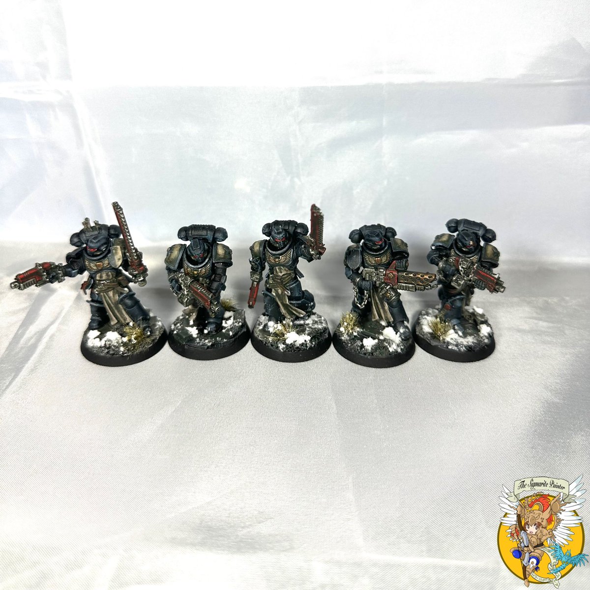 danielvdent's tweet photo. Here are the #PrimarisInitiates from #PrimarisCrusaderSquad nr.4 for the #SpaceMarines of my #BlackTemplars in #Warhammer40K.

#WarhammerCommunity #PaintingWarhammer40K #PaintingWarhammer #Grimdark https://t.co/8XOAHKIA6q